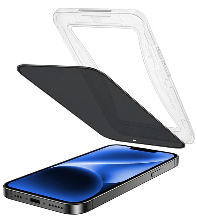 Privacy Screenprotector - Geschikt voor Apple iPhone 14 Plus - Met Installatie Kit - Beschermglas - Anti-Spy - Flexibel Glas - Tempered Glass - Screen Protector