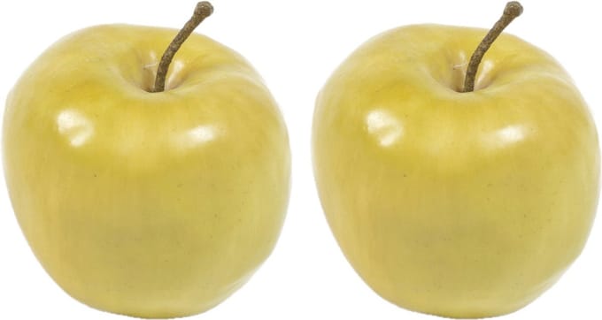 3x stuks kunstfruit appel 7.5 cm - decofruit appels