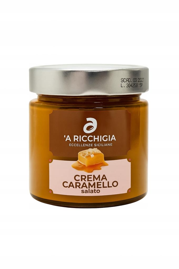 Crème au Caramel Salé Aricchigia 190g Karme Salty de Bronte Sicile