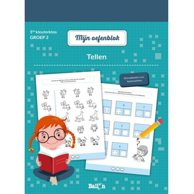 Tellen / 3de Kleuterklas - Groep 2 - Mijn Oefenblok