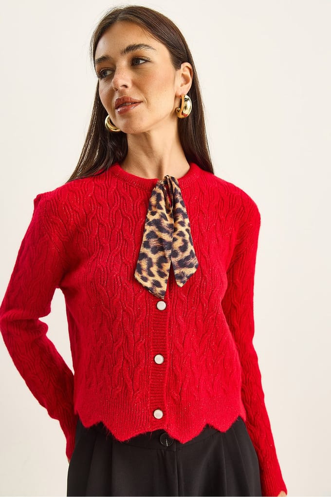 Gelaagde Brei Cardigan