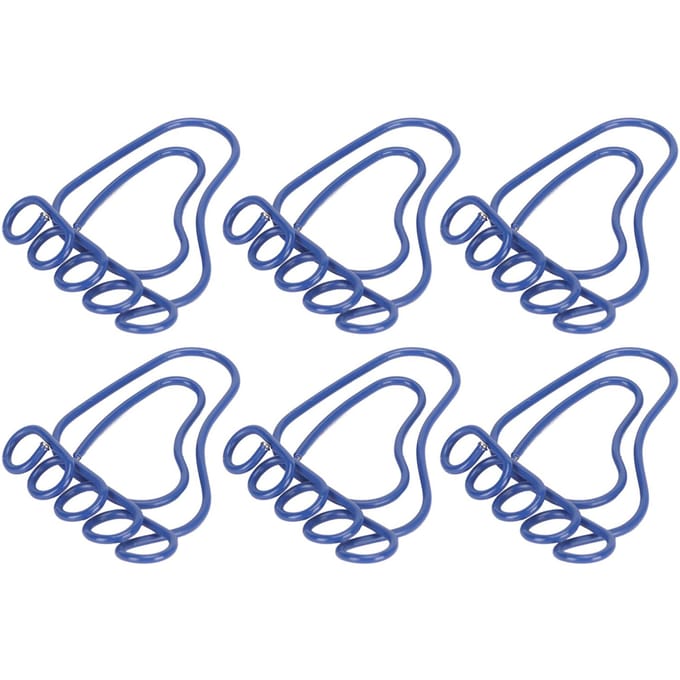 100 PCS Clips Papier Forme Pied Antidérapants Inaltérables Aspect Mignon Portables pour Bureau École bleu