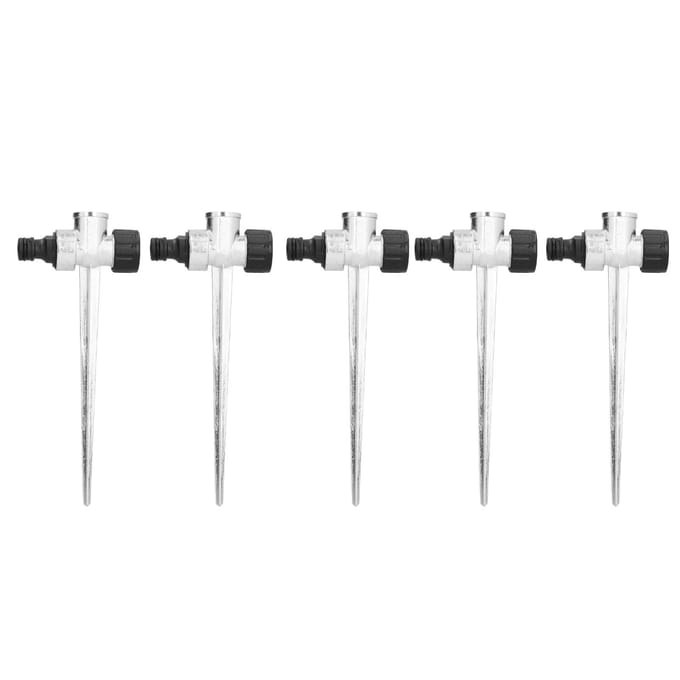 Piquet Arroseur de Pelouse 5PCS 1 2 pouce Filetage Femelle Côté Filetage Extérieur Interface Métal Connecteur d'Arrosage de Pelouse white