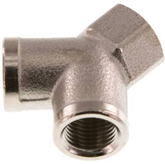 G 1/8'' Vernikkeld Messing Y-stuk 16 Bar [2 Stuks]
