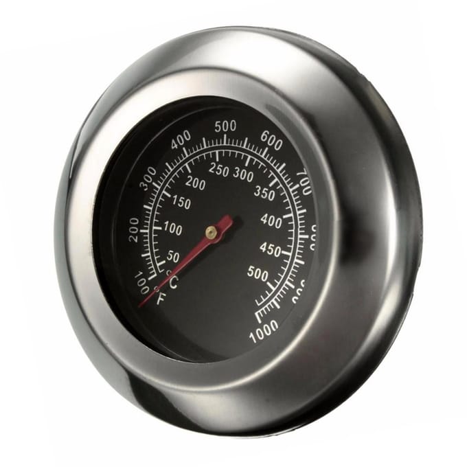 Oventhermometer RVS Breed Temperatuurbereik Vleesthermometer voor Keukenkoken black