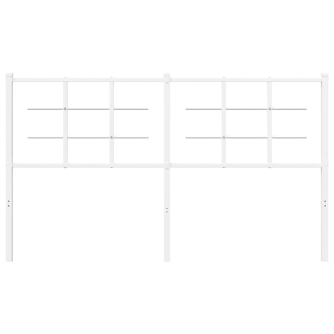 vidaXL Vervangend hoofdbord 150 cm metaal wit