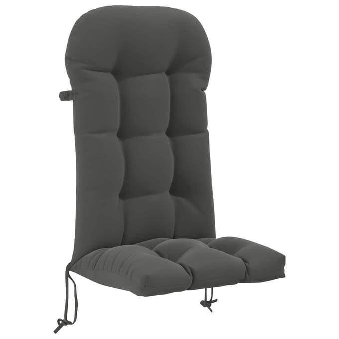 vidaXL - Zon - Ligzitzak - Kussen - PUTTEN - 100% - Polyester - Antraciet