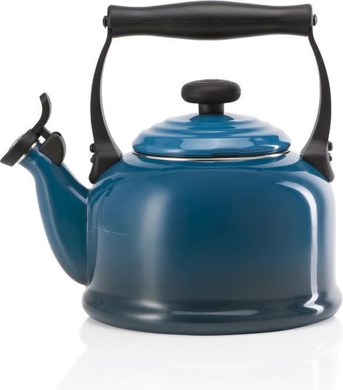 Le Creuset Fluitketel Tradition - Deap Teal - 2.1 liter - inductie geschikt -