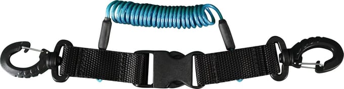 Procean spiraalkoord | 1.3 meter | met clip | blauw