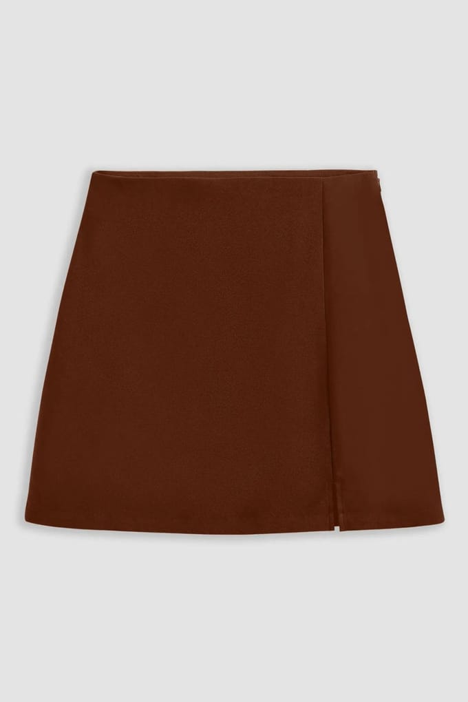Hoge Taille Rok met Zijsplit