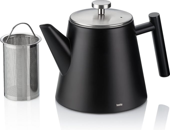Kela Keuken - Modena Theepot - Kunststof - Zwart
