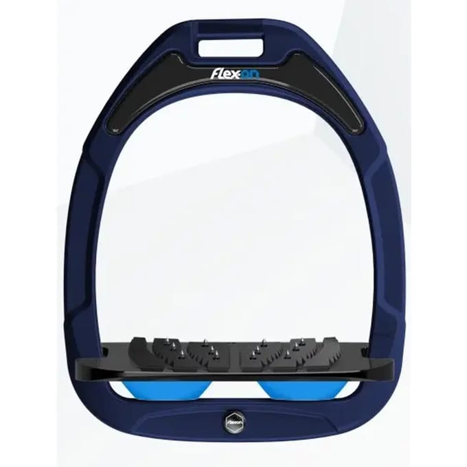 Ultra Grip Inclinatie Stirrup Marine/Zwart/Blauw Flex-On Green Composite