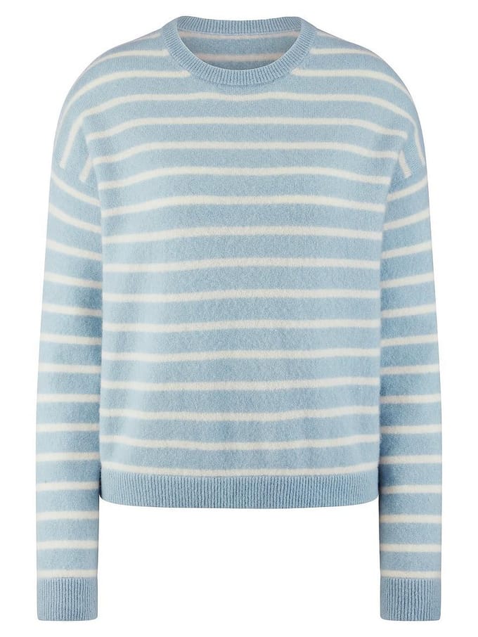 Trui ronde hals kasjmier Van include blauw