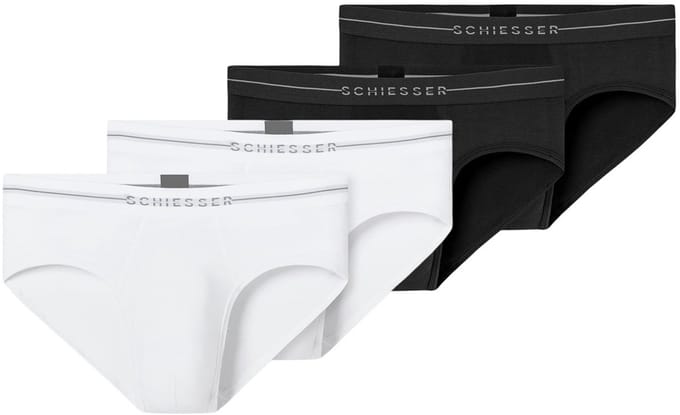 Schiesser Heren rio-slip / onderbroek 4 pack Cotton Flex