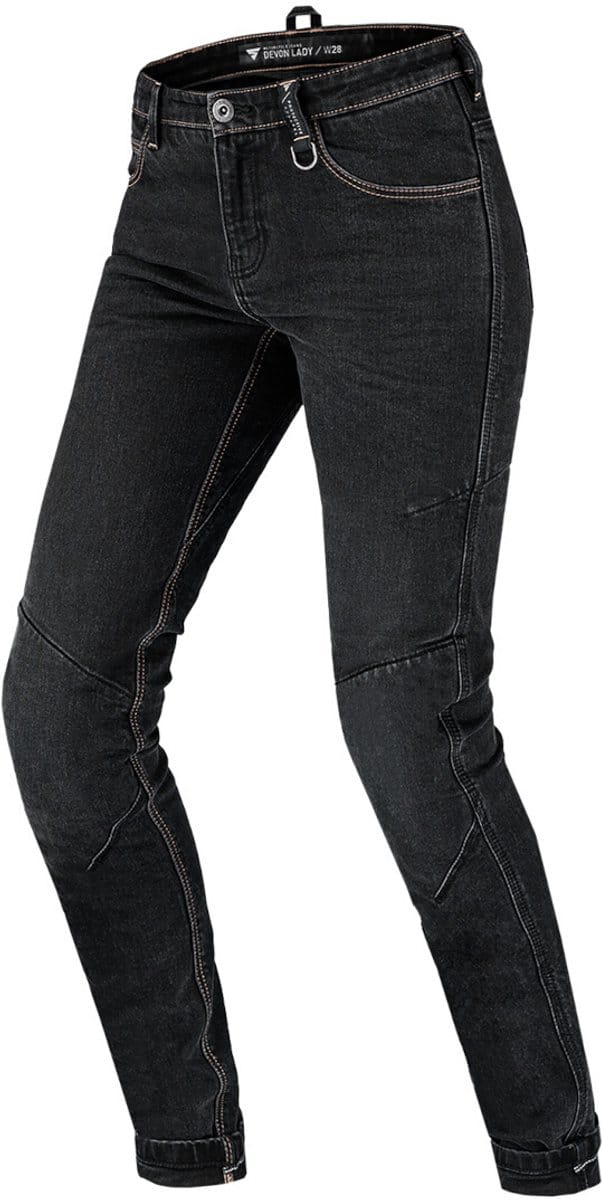 SHIMA Devon Dames Zwart Motor Jeans