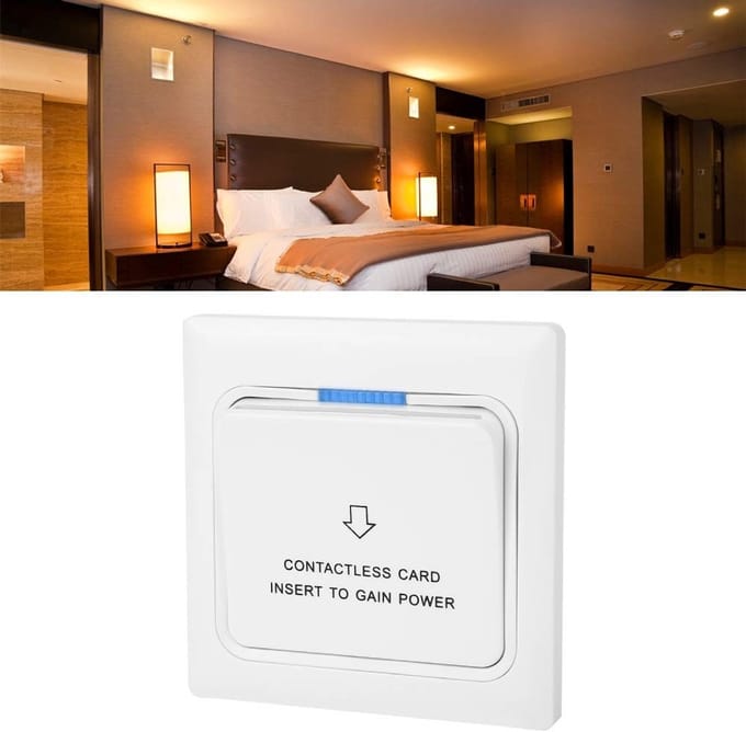 Allecto - Power Key Card Sensor - Energie Besparing - Wit - Veiligheid - Voor Hotels - 170V-250V