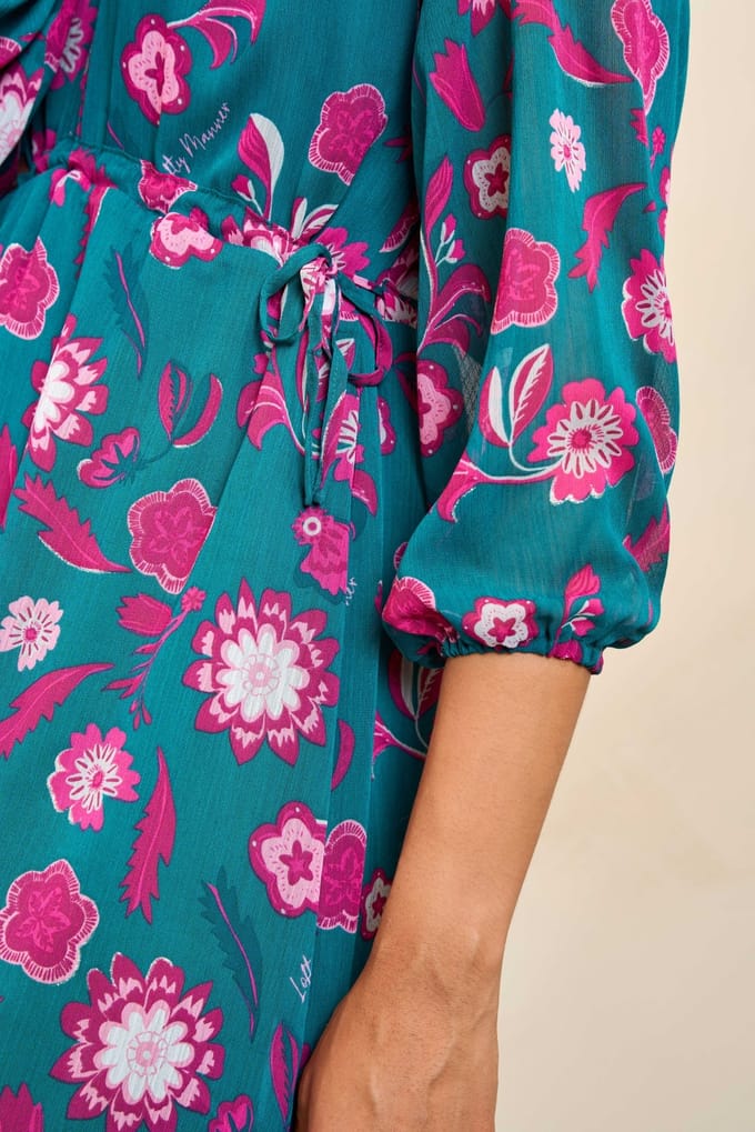 Jurk Caela | Silver Flower