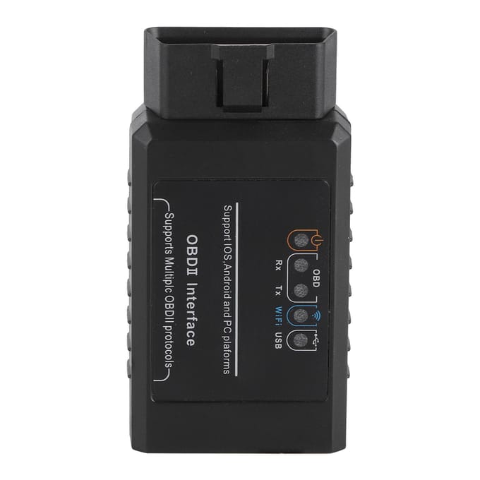 WiFi USB Foutcodes Lezer OBD2 Scanner Multifunctioneel Diagnostisch Gereedschap voor 12V Benzinevoertuig black