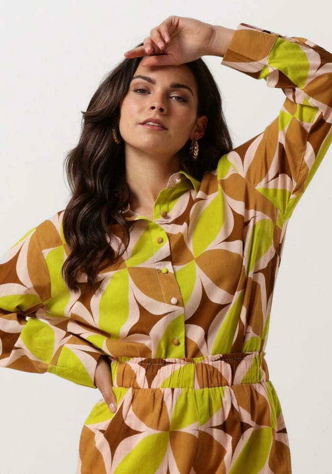 Notre-V Nv-deon Blouse Dames - Jurken - Groen - Maat S
