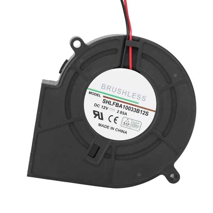 12V 2.85A BBQ Ventilator Luchtblazer voor Barbecue Picknick Camping Vuur Houtskoolstarter black