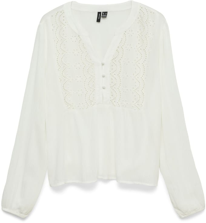 VERO MODA - VMMENNY EMB LS TOP WVN NOOS - Dames - Blouses