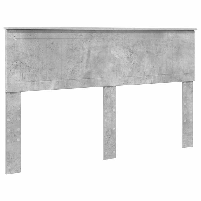 vidaXL Hoofdbord Beton Grijs Bewerkt hout