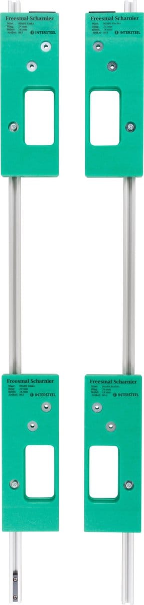 Intersteel Freesmal set t.b.v. 4 Intersteel bladscharnieren 89x89 mm