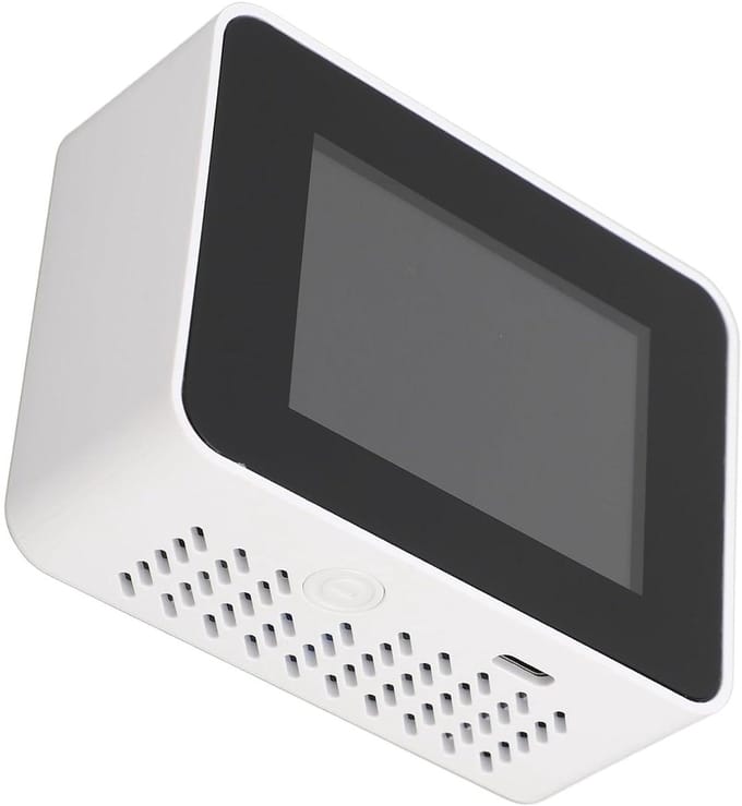 CO2-detector - Luchtkwaliteit meter - Binnenlucht meten - Multifunctionele detectie - 5 inch scherm - Zwart