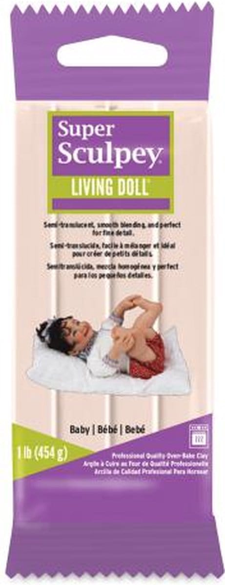 Super Sculpey living doll - babyhuid - 454 gr - Sculpey