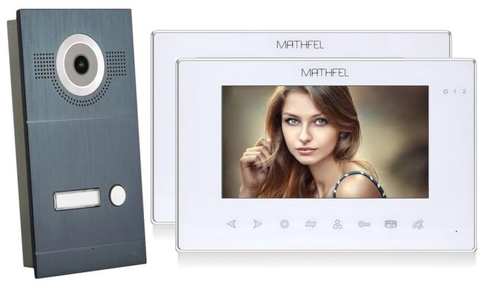 Video Deurintercom met Visuele Monitor en Groothoekcamera 170°