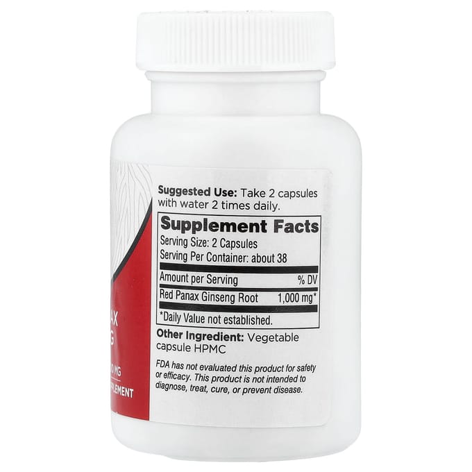 Dairyland Ginseng, Ginseng Rouge, 500mg, 75 Gélules
