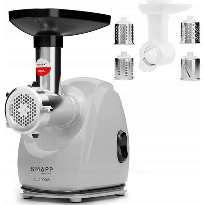 SMAPP 489.8 - Vleesmolen - Grafiet - 2000W - Antislip voeten