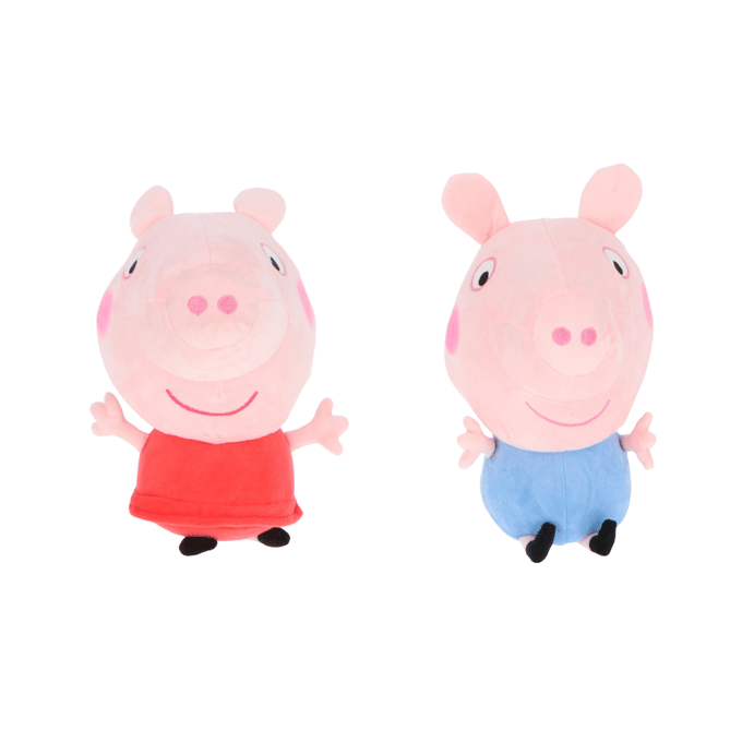 Peppa Pig pluche - Peppa & George - assortiment - 32 cm