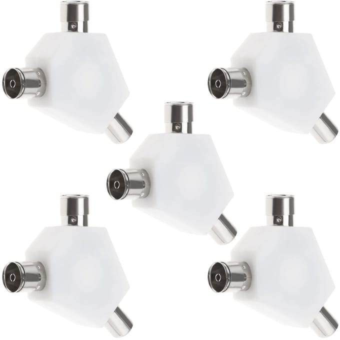 Dailygoody - Tv Antenne - Coaxiale Connectoren - 5 Stuks - 9,5 mm