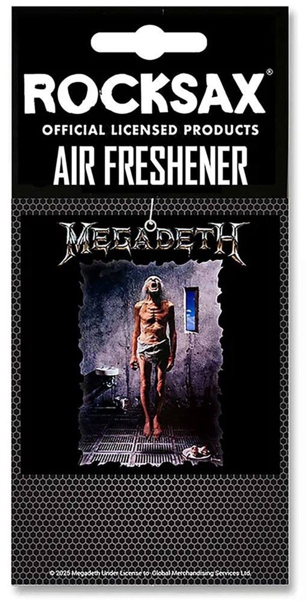 Rocksax Megadeth - Extinction Luchtverfrisser - Zwart