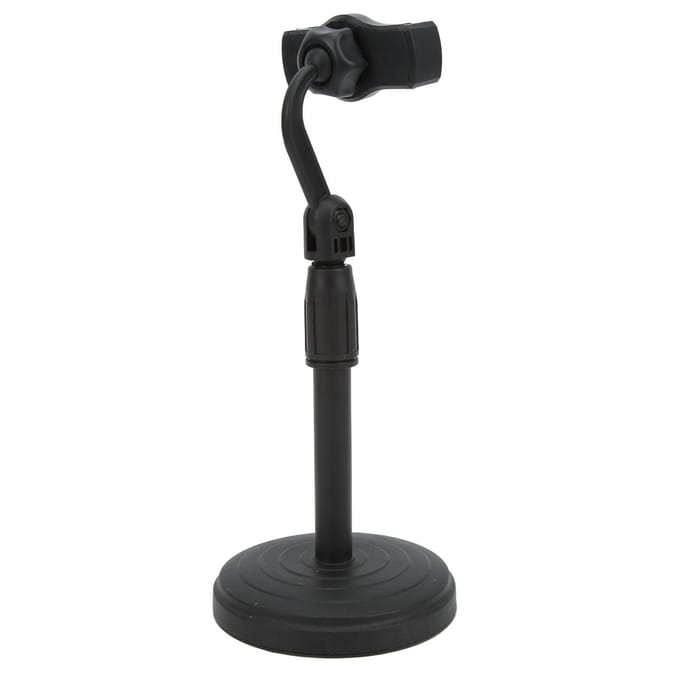 Multifunctionele Uitschuifbare Telefoonstandaard Hoogte Hoek Verstelbaar Mobiele Telefoon Standaard Houder voor Bureau black