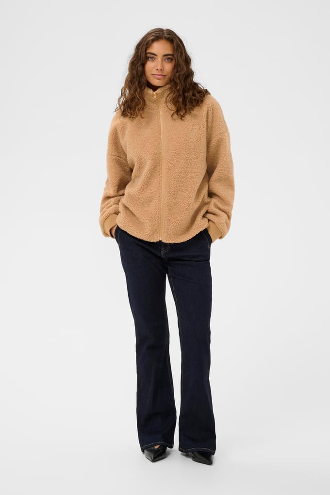 Damesfleece met rits CULTURE Tally Teddy
