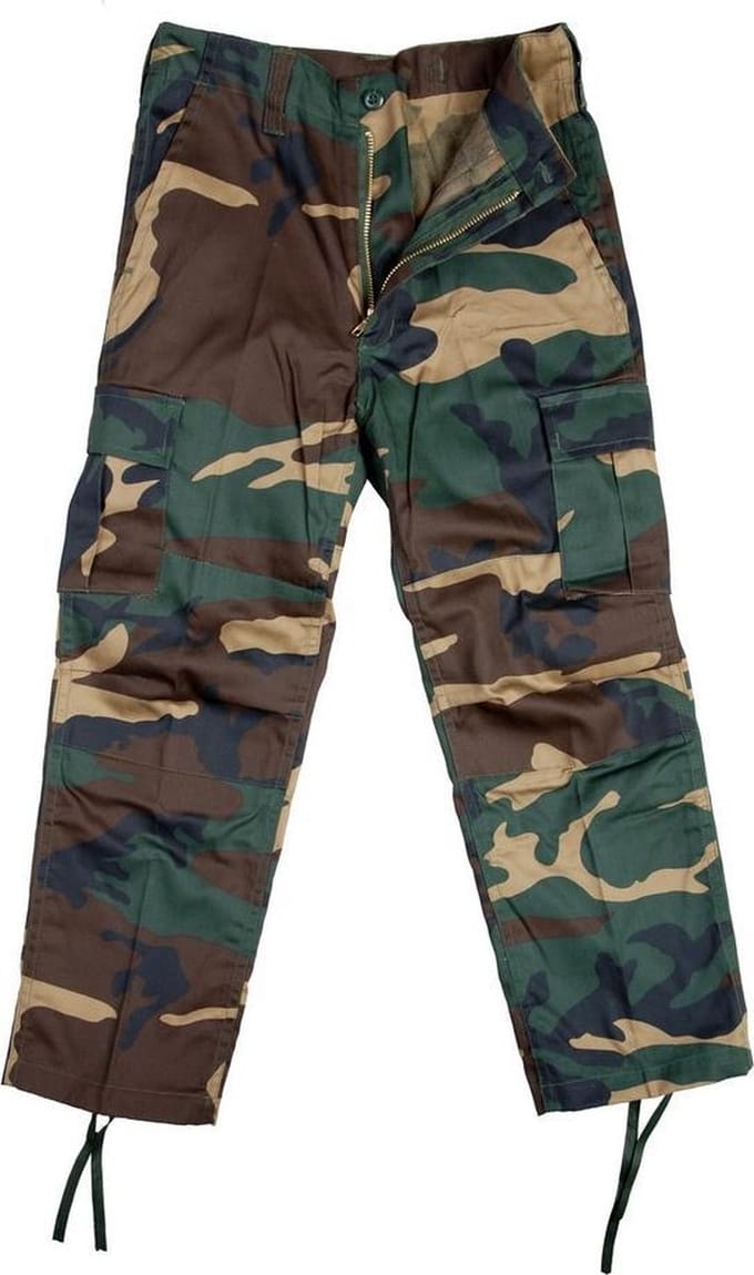 Fostex kinder broek BDU - Woodland - Maat S