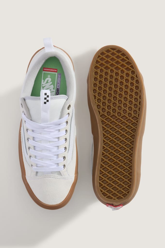 Vans Unisex Skate Old Skool 36 + White/gum Größe: 40 | Trainers Outlet | Unisex | Weiß
