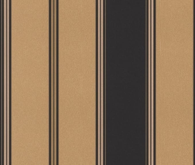 ZWART GOUD STREPEN BEHANG RASCH BURLINGTON 280333