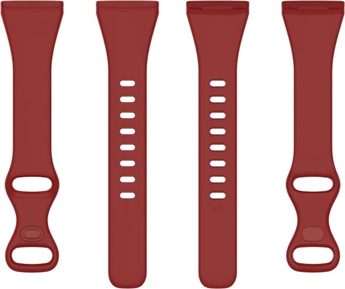 Siliconen bandje - geschikt voor Fitbit Versa 3 / Versa 4 / Sense - rood