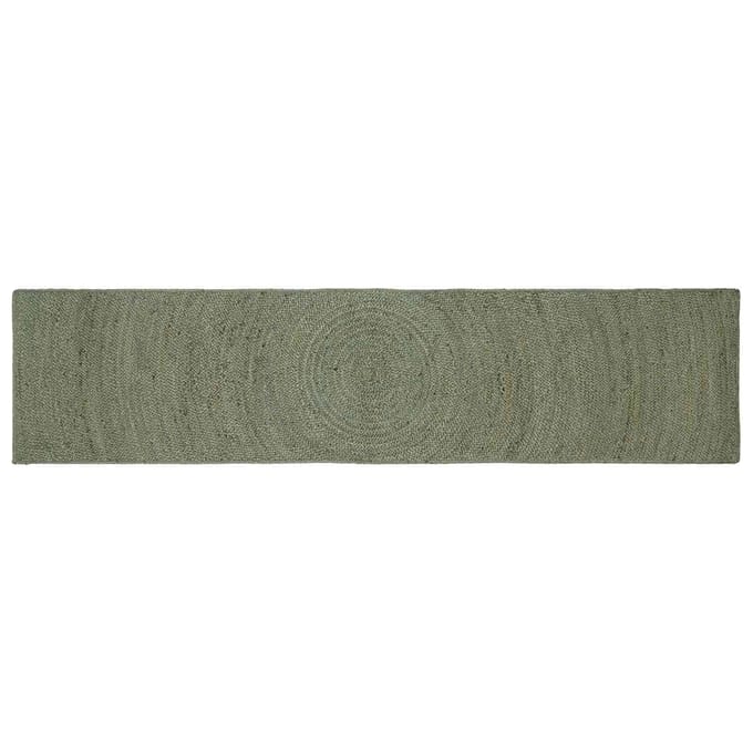 vidaXL - Vloerkleden - Olijfgroen - 60 - x - 200 - cm - Jute