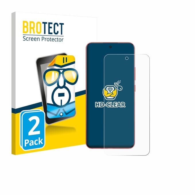 BROTECT - Screenprotector voor Oppo A5 Pro - Folie Beschermfolie transparant 2 Stuks