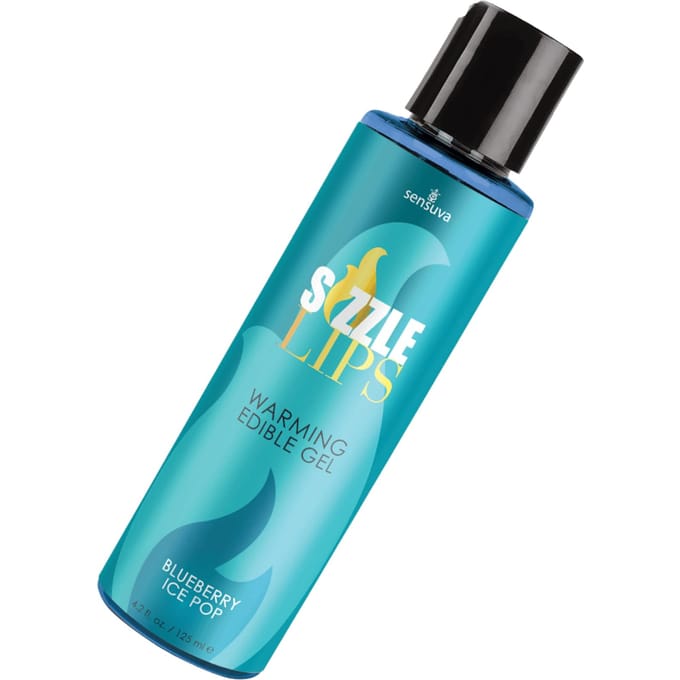 'Sizzle Lips - Warming Edible Gel Blueberry Ice Pop', 125 ml