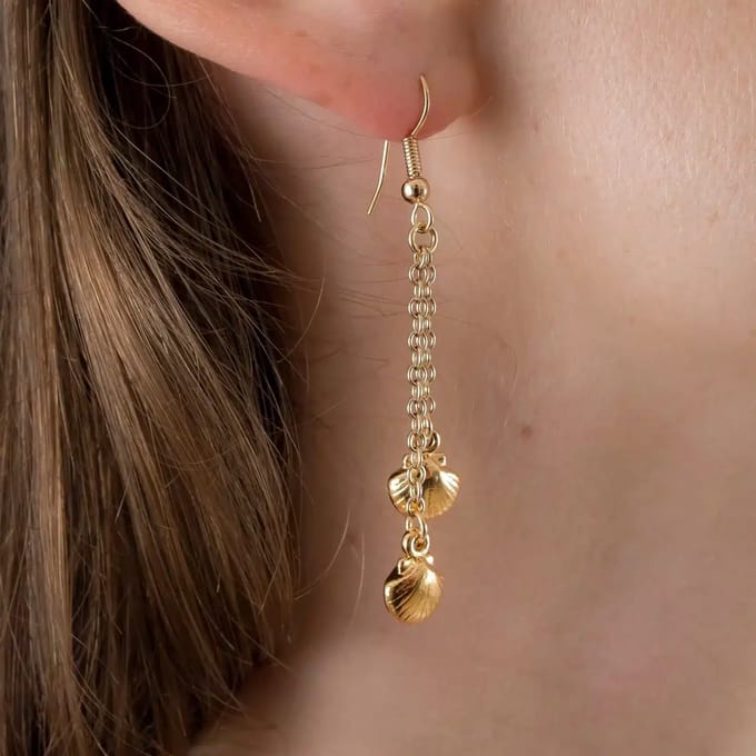 Sylvie Monthulé | Gold Earrings | Duo Shells