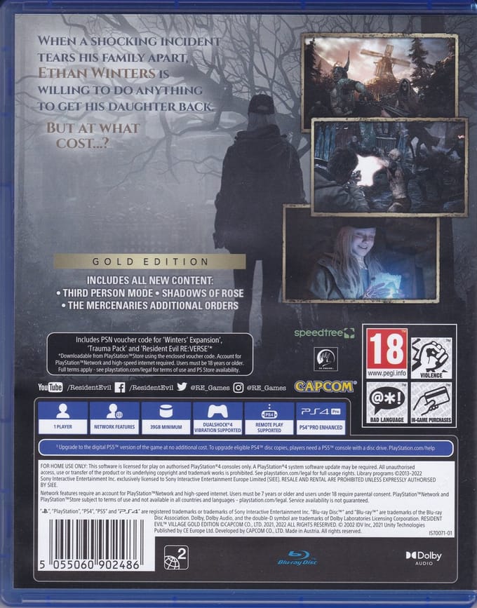 Resident Evil Village Gold Edition PS4
