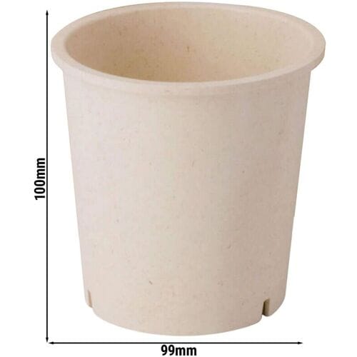 GGM Gastro (60 Stück) Mehrwegbecher - 400ml - Ø 95mm - Cremeweiß