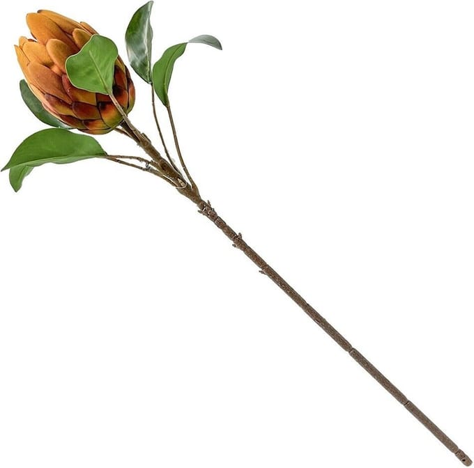 HomeBound by KY | Kunstbloem Protea royal oranje | 66cm | kunstbloem