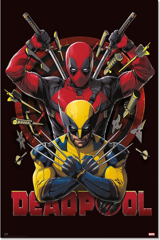 Deadpool & Wolverine poster - Marvel - Superhelden - Comics - Film - Wade - Logan - 61 x 91.5 cm