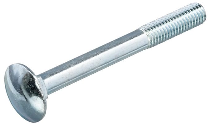Slotbout M10x45mm Staal Verzinkt + moer - 100 stuks